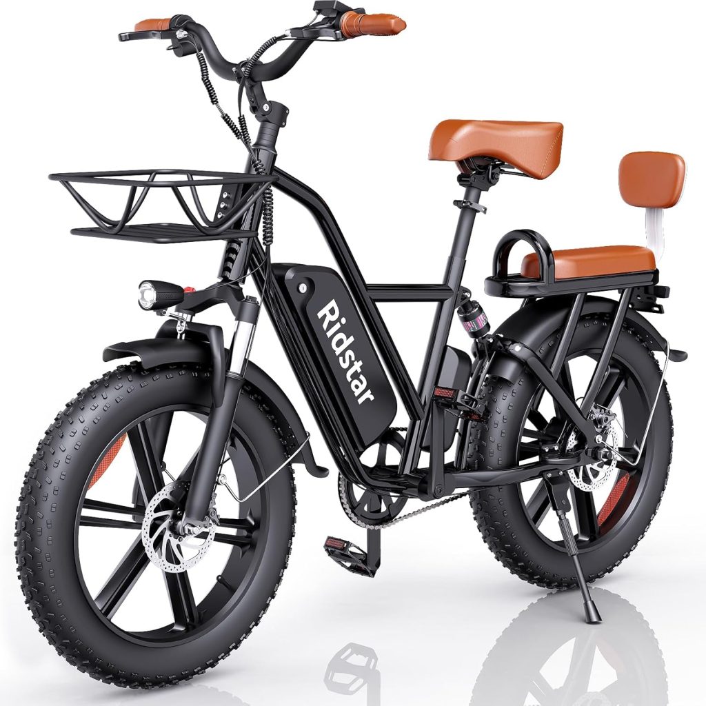 2 Seater Electric Bike for Adults,1500/1000W 30MPH 30-70Miles 48V 15AH Removable Battery Ebike 20 x 4.0 Fat Tire Beach Mountain Commuting Electric Bicycles W/Fork Suspension UL2849 2 Seater Electric Bike for Adults,1500/1000W 30MPH 30-70Miles 48V 15AH Removable Battery Ebike 20 x 4.0 Fat Tire Beach Mountain Commuting Electric Bicycles W/Fork Suspension UL2849