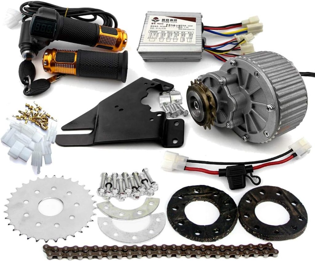 450W Newest Electric Bike Left Drive Conversion Kit Can Fit Most of Common Bicycle Use Spoke Sprocket Chain Drive for City Bike 450W Newest Electric Bike Left Drive Conversion Kit Can Fit Most of Common Bicycle Use Spoke Sprocket Chain Drive for City Bike