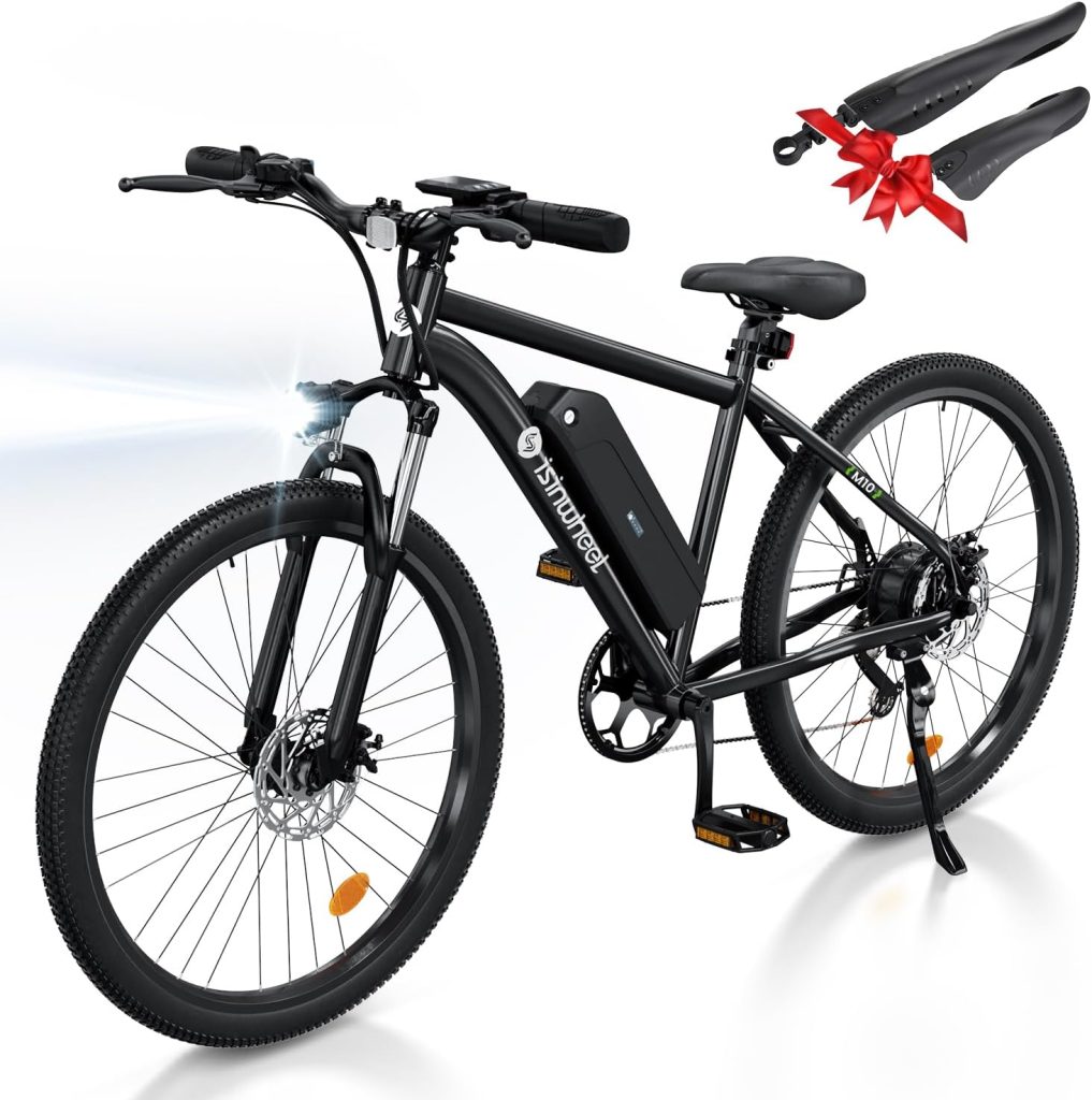 isinwheel M10 Electric Bike Adult 500W, 26 Commuting Electric Mountain Bike 20MPH Max Range 55+ Miles, Removable Battery, Professional 35-Speed, Front Fork Suspension Lightweight Electric Bicycle isinwheel M10 Electric Bike Adult 500W, 26 Commuting Electric Mountain Bike 20MPH Max Range 55+ Miles, Removable Battery, Professional 35-Speed, Front Fork Suspension Lightweight Electric Bicycle