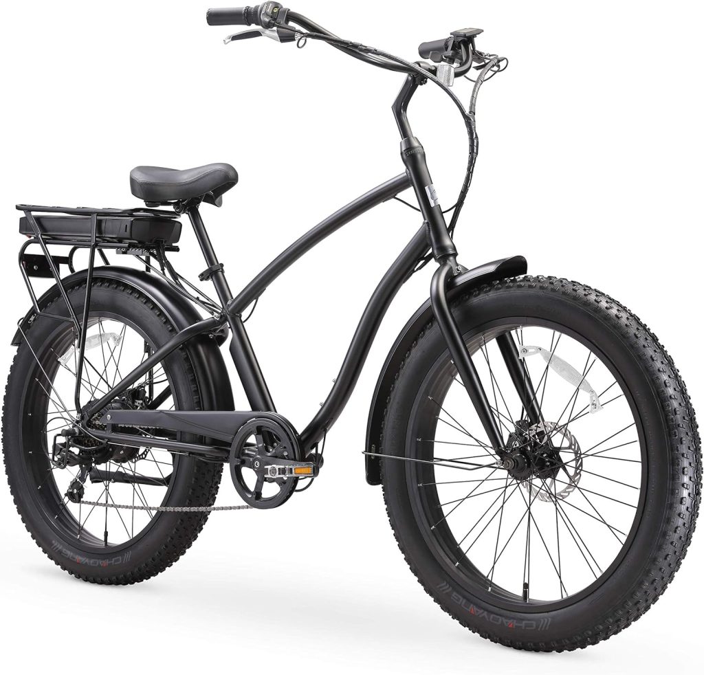 sixthreezero EVRYjourney Mens Electric Bike, 7-Speed Beach Cruiser eBike Bicycle, 250/500 Watt Motor, 26 Inch Wheels, Multiple Colors sixthreezero EVRYjourney Mens Electric Bike, 7-Speed Beach Cruiser eBike Bicycle, 250/500 Watt Motor, 26 Inch Wheels, Multiple Colors